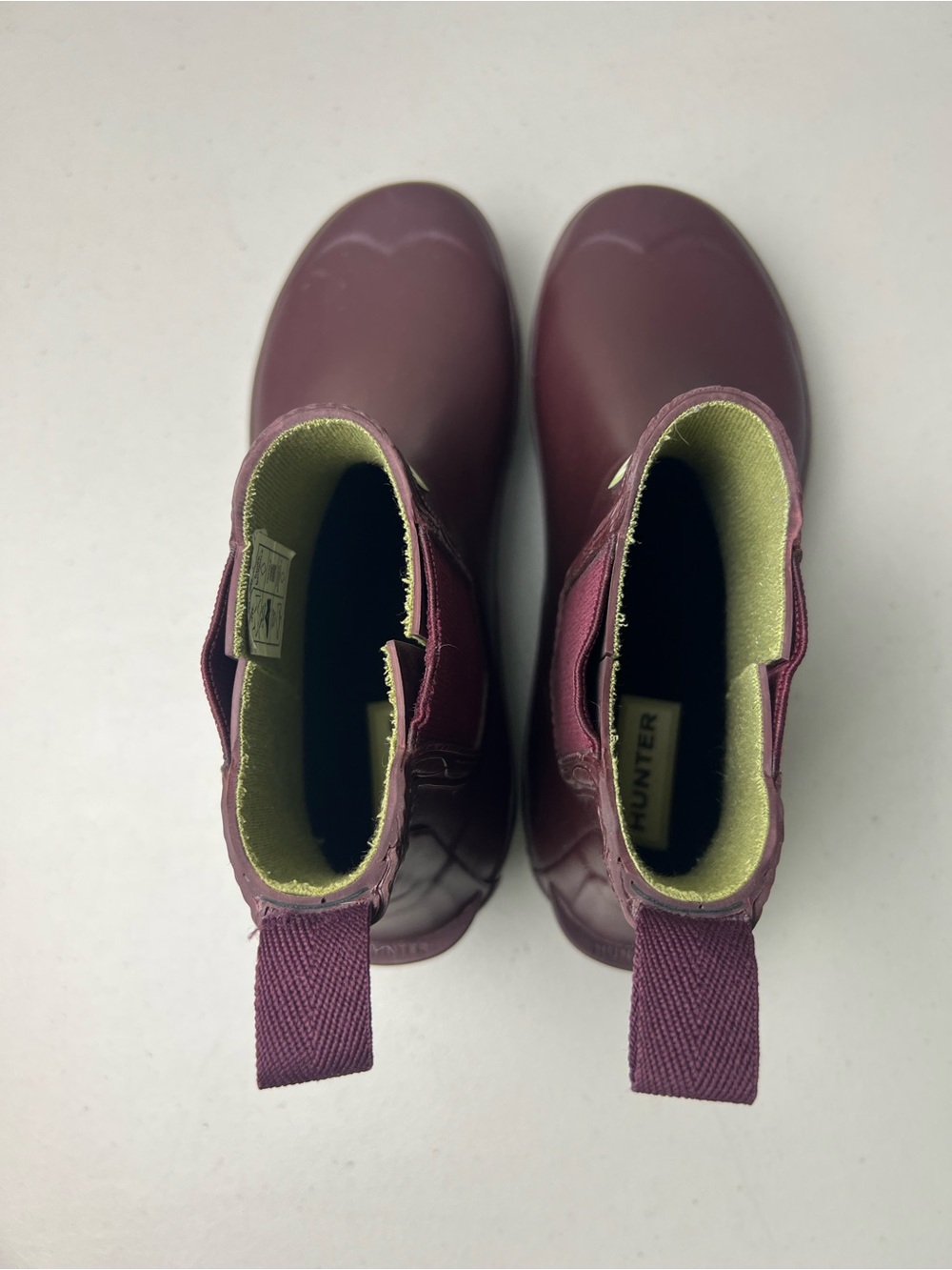 Hunter Burgundy Women’s Size 5 Chelsea Short Rain Boots - Picture 7 of 10